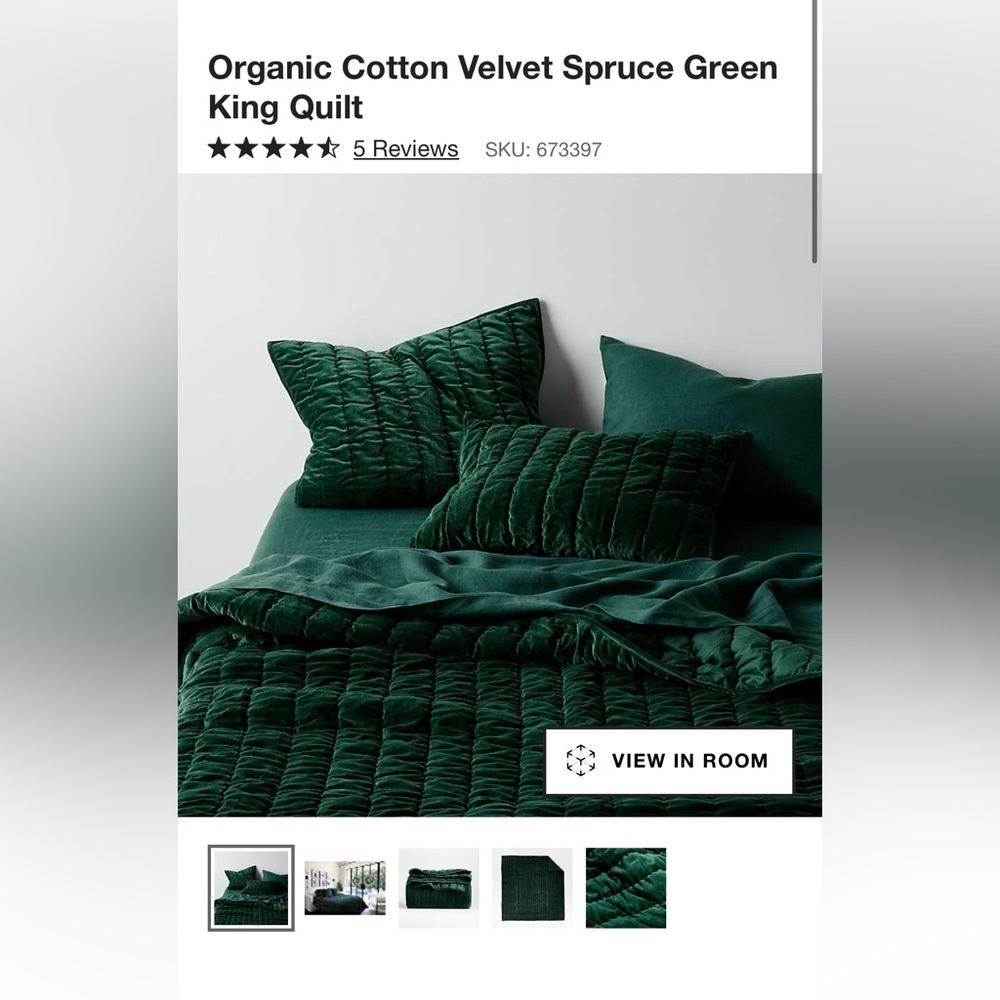 ISO Looking for (not selling) this quilt from Crate & Barrel in Queen or King